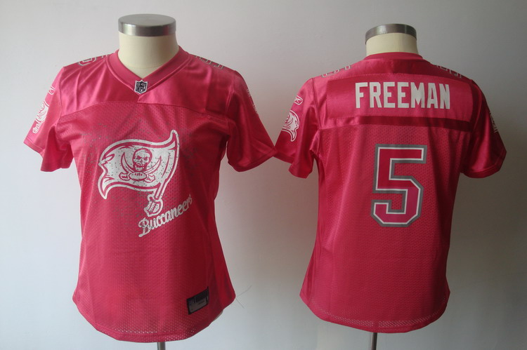 Buccaneers #5 Josh Freeman Pink 2011 Women's Fem Fan Stitched NFL Jersey
